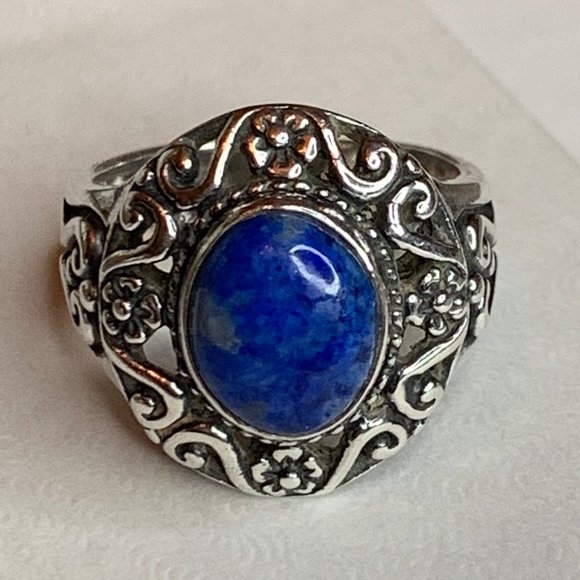 Relios 925 Lapis Ring - Picture 1 of 5